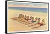 Bathing Beauties on Miami Beach, Florida-null-Framed Stretched Canvas