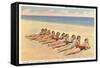 Bathing Beauties on Miami Beach, Florida-null-Framed Stretched Canvas