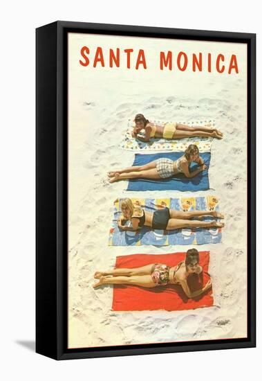 Bathing Beauties, Santa Monica-null-Framed Stretched Canvas