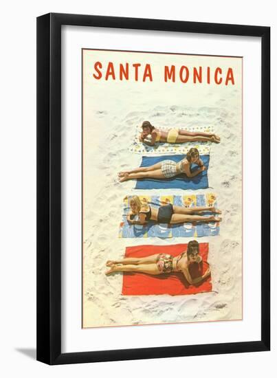 Bathing Beauties, Santa Monica-null-Framed Art Print