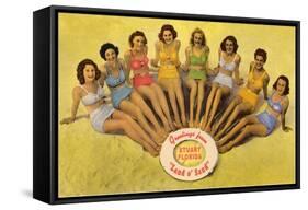 Bathing Beauties, Stuart, Florida-null-Framed Stretched Canvas