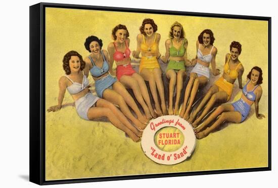 Bathing Beauties, Stuart, Florida-null-Framed Stretched Canvas