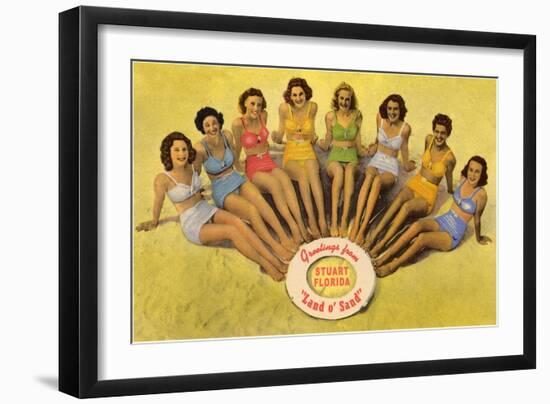 Bathing Beauties, Stuart, Florida-null-Framed Art Print