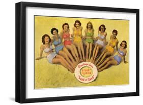 Bathing Beauties, Stuart, Florida-null-Framed Art Print