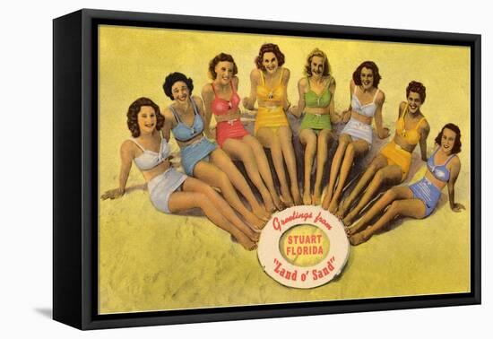 Bathing Beauties, Stuart, Florida-null-Framed Stretched Canvas