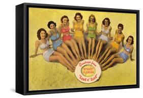 Bathing Beauties, Stuart, Florida-null-Framed Stretched Canvas