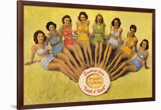 Bathing Beauties, Stuart, Florida-null-Framed Art Print