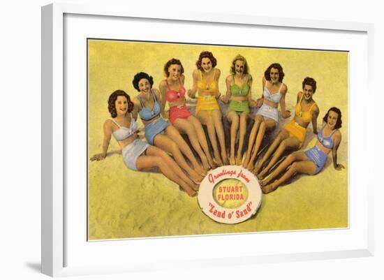 Bathing Beauties, Stuart, Florida-null-Framed Art Print