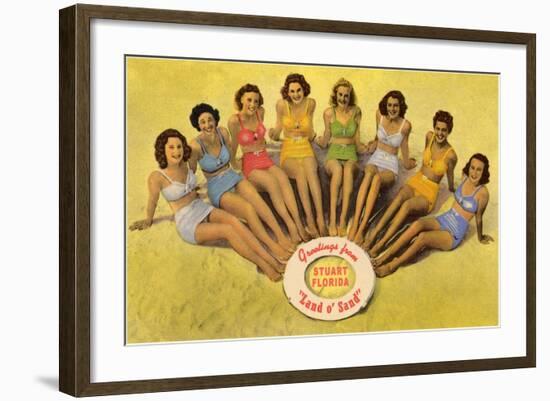 Bathing Beauties, Stuart, Florida-null-Framed Art Print