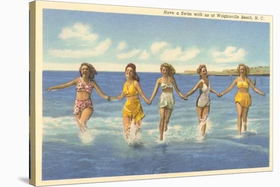 Bathing Beauties, Wrightsville Beach, North Carolina-null-Stretched Canvas