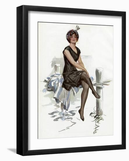 Bathing Beauty American-Harrison Fisher-Framed Art Print