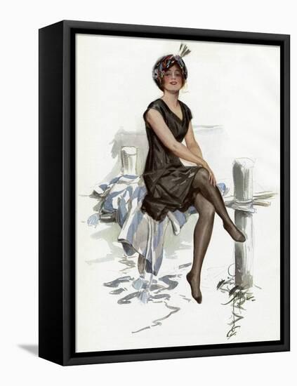 Bathing Beauty American-Harrison Fisher-Framed Stretched Canvas