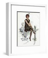 Bathing Beauty American-Harrison Fisher-Framed Art Print