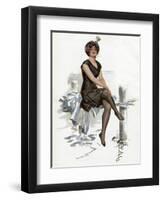 Bathing Beauty American-Harrison Fisher-Framed Art Print