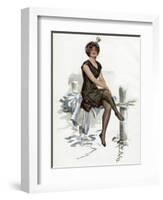 Bathing Beauty American-Harrison Fisher-Framed Art Print