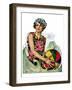 "Bathing Beauty and Beach Ball,"August 7, 1926-Ellen Pyle-Framed Giclee Print