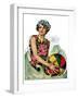 "Bathing Beauty and Beach Ball,"August 7, 1926-Ellen Pyle-Framed Giclee Print
