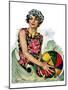 "Bathing Beauty and Beach Ball,"August 7, 1926-Ellen Pyle-Mounted Giclee Print