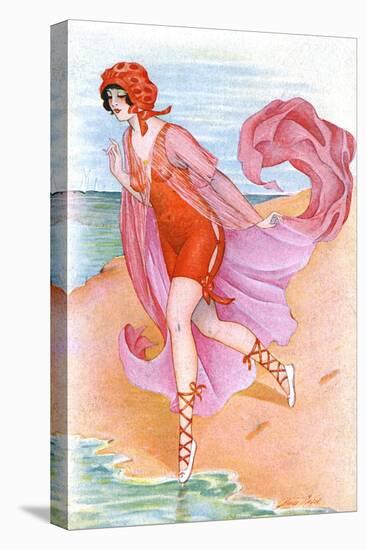 Bathing Beauty C1910-Xavier Sager-Stretched Canvas