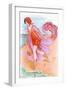 Bathing Beauty C1910-Xavier Sager-Framed Art Print