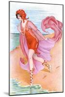 Bathing Beauty C1910-Xavier Sager-Mounted Art Print