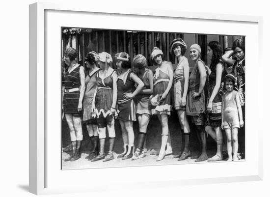 Bathing Beauty Contest-null-Framed Art Print