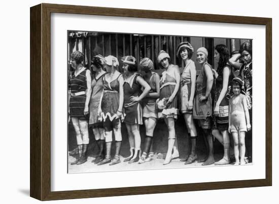 Bathing Beauty Contest-null-Framed Art Print