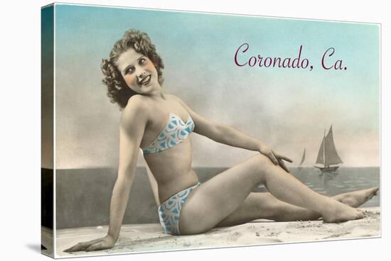 Bathing Beauty, Coronado, San Diego, California-null-Stretched Canvas