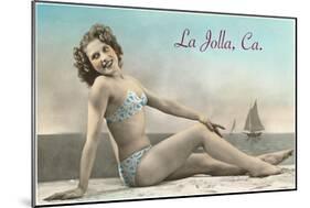 Bathing Beauty, La Jolla, California-null-Mounted Art Print