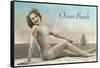 Bathing Beauty on Ocean Beach, San Diego, California-null-Framed Stretched Canvas