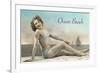 Bathing Beauty on Ocean Beach, San Diego, California-null-Framed Premium Giclee Print