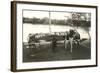 Bathing Beauty with Fish-null-Framed Art Print