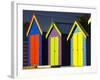 Bathing Boxes, Middle Brighton Beach, Melbourne, Victoria, Australia-David Wall-Framed Photographic Print