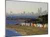 Bathing Boxes, Middle Brighton Beach, Melbourne, Victoria, Australia-David Wall-Mounted Premium Photographic Print