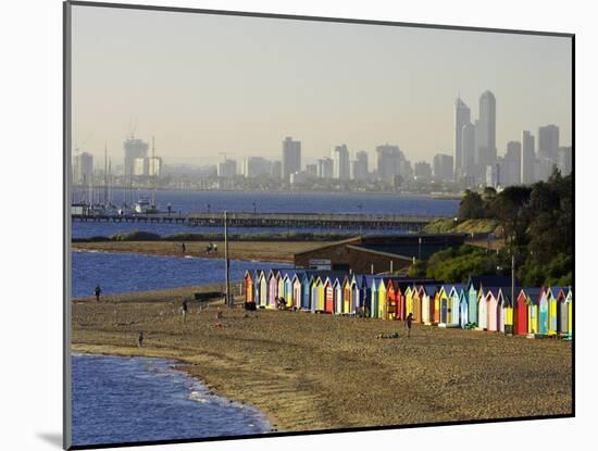 Bathing Boxes, Middle Brighton Beach, Melbourne, Victoria, Australia-David Wall-Mounted Photographic Print