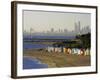 Bathing Boxes, Middle Brighton Beach, Melbourne, Victoria, Australia-David Wall-Framed Photographic Print