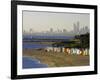 Bathing Boxes, Middle Brighton Beach, Melbourne, Victoria, Australia-David Wall-Framed Photographic Print