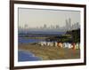 Bathing Boxes, Middle Brighton Beach, Melbourne, Victoria, Australia-David Wall-Framed Photographic Print