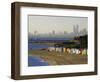 Bathing Boxes, Middle Brighton Beach, Melbourne, Victoria, Australia-David Wall-Framed Photographic Print