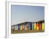 Bathing Boxes, Middle Brighton Beach, Port Phillip Bay, Melbourne, Victoria, Australia-David Wall-Framed Photographic Print
