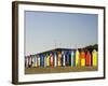 Bathing Boxes, Middle Brighton Beach, Port Phillip Bay, Melbourne, Victoria, Australia-David Wall-Framed Photographic Print