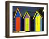 Bathing Boxes, Middle Brighton Beach, Port Phillip Bay, Melbourne, Victoria, Australia-David Wall-Framed Photographic Print