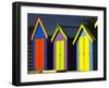 Bathing Boxes, Middle Brighton Beach, Port Phillip Bay, Melbourne, Victoria, Australia-David Wall-Framed Photographic Print