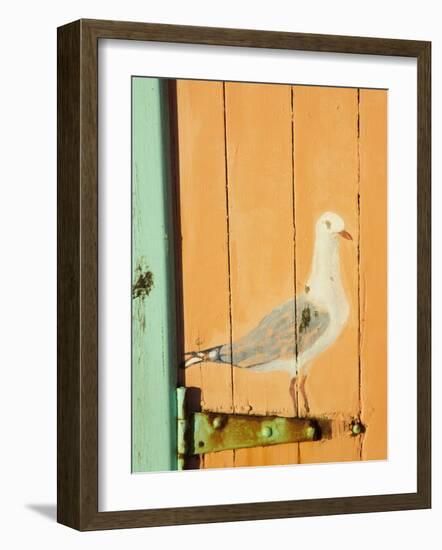 Bathing Boxes, Middle Brighton Beach, Port Phillip Bay, Melbourne, Victoria, Australia-David Wall-Framed Photographic Print