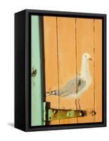 Bathing Boxes, Middle Brighton Beach, Port Phillip Bay, Melbourne, Victoria, Australia-David Wall-Framed Stretched Canvas