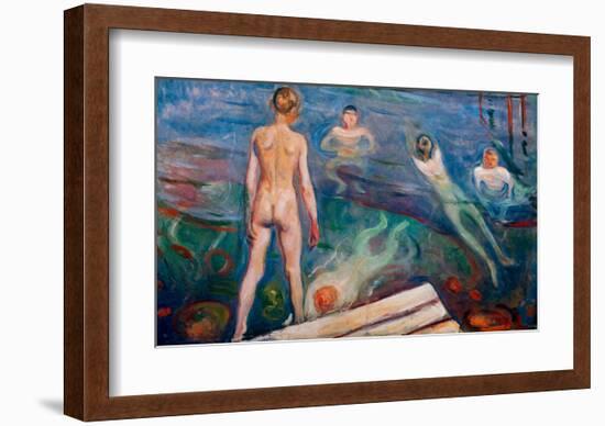 Bathing Boys, 1895-Edvard Munch-Framed Giclee Print