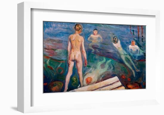 Bathing Boys, 1895-Edvard Munch-Framed Giclee Print