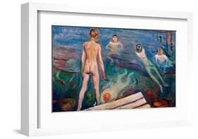 Bathing Boys, 1895-Edvard Munch-Framed Giclee Print