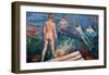 Bathing Boys, 1895-Edvard Munch-Framed Giclee Print