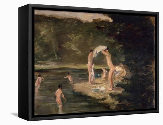 Bathing Boys, 1896-Max Liebermann-Framed Stretched Canvas